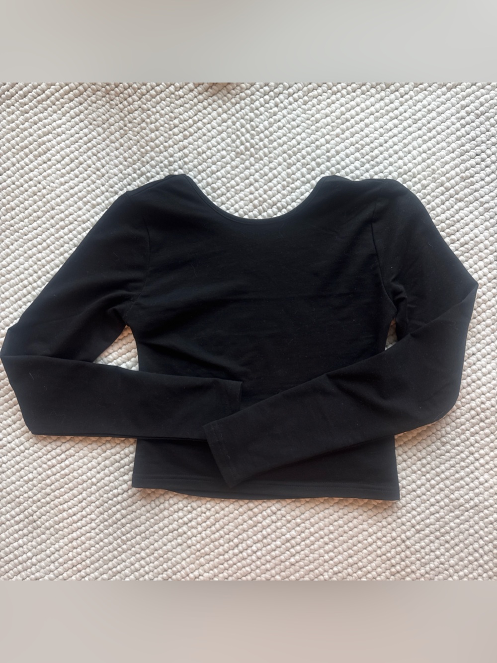 Edikted Black Long-Sleeve Women's Top With Open Back